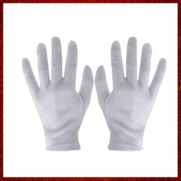 ST818 gants de SPA avec Film de manipulation des mains sèches, gants d'inspection de cérémonie, pièces de gants de travail en coton blanc, 1 paire de gants