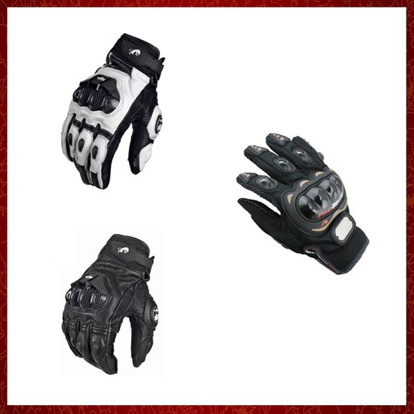 ST827 hommes femmes 4 saisons conduite Supertech noir/blanc moto gants en cuir course gant moto vachette vélo de course chevalier