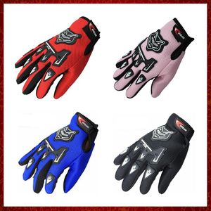 ST828 Kids Summer Full Finger Motorfietshandschoenen Child Moto Luvas Motocross Lederen Motorbike Guantes Kinderen Racing Moto Gloves