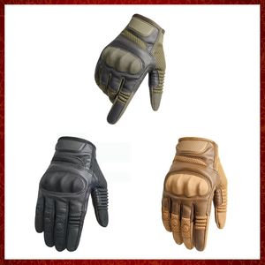 ST831 Gants de moto en cuir à écran tactile Motocross Moto Moto Pit Biker Enduro Équipement de protection Racing Full Finger Gant Hommes