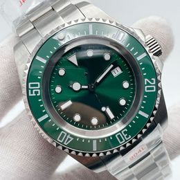 ST9 Zwarte Wijzerplaat Mannen Horloge Groene Keramische Bezel 44MM Saffierglas Automatische Mechanische Diver Heren Horloges Horloges