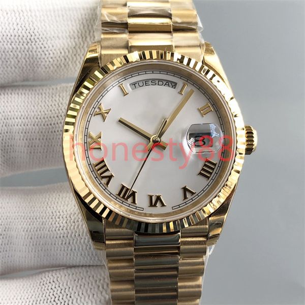 Montres pour hommes ST9 avec diamant 40mm DATE machine automatique 36mm montre pour femme bracelet en acier inoxydable or 904L saphir boucle pliante cachée étanche montre Dhgate