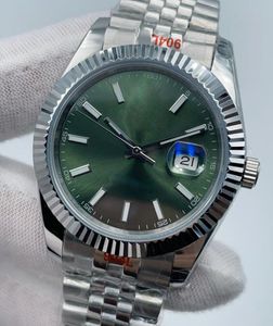 ST9 NIEUWE Jubilee Automatische Mechanische Mintgroene Wijzerplaat 41 MM Maat Herenhorloge Roestvrij Staal luted Bezel Saffierglas