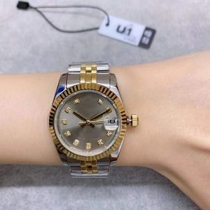 ST9 Acier 2023 Deux Tons Violet Sheel Diamant Cadran 31mm Mécanique Automatique Dames Montres Jubilé Bracelet Saphir Mouvement Montres Femmes 8s