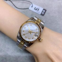 ST9 Acciaio Marca Rolex bicolore viola Sheel quadrante con diamanti 31 mm automatico meccanico orologi da polso da donna cinturino giubileo movimento zaffiro orologi da donna