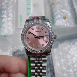 ST9 Stalen Sheel Diamanten Wijzerplaat 31 Mm Automatische Mechanische Dames Horloges Jubileum Band Saffier Beweging Dameshorloges