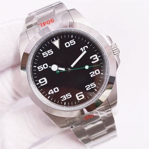 ST9 Horloge Zwarte Wijzerplaat 40 Mm 2022 Mechanisch uurwerk Wijzerplaat Roestvrij Staal 904L Fashion Watches274F