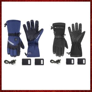 ST98 Gants chauffants pour moto, gants chauds d'hiver avec batterie au Lithium, écran tactile, gants chauffants imperméables et rechargeables pour le ski