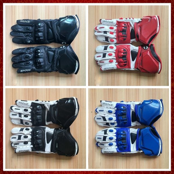 ST988 – gants de moto en cuir véritable Alpine, 4 couleurs, longue course, conduite, en cuir de vache, Original, pour Motocross, nouveauté