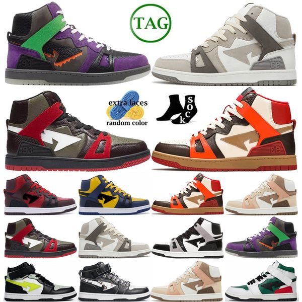 Sta 93 High Halloween Negro Gray Caki Verde Borgoña Borgoña Luz Luz Michigan Mujeres y hombres Borgoña Zapatos casuales