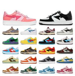 Sta Sk8 Designer Casual schoenen Grijs Zwart Stas Sk8 Kleur Camo Combo Roze Groen Abc Camos Pastelblauw Lakleer M2 met sokken Platform Sneakers Trainers 36-45