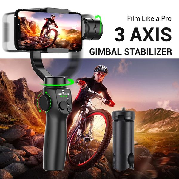 Stabilisateurs Stabilisateur de cardan à 3 axes pour téléphones intelligents APP pris en charge Roue de suivi du visage Zoom Auto S Panoramique P os 231216