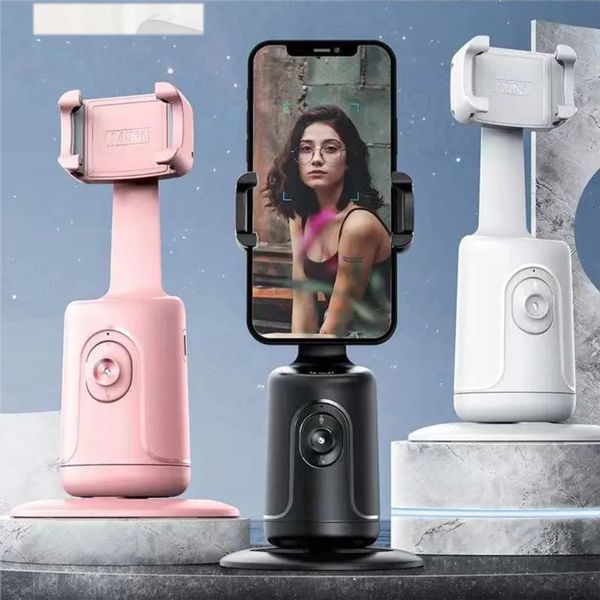 Stabilisants Auto Face Tracking Téléphone Smart Shooting 360 Rotary Live Vlog Recording Selfie Stick 24p01 Pro Cold Shoe Interface 360 ° AUTO FACE Suivi