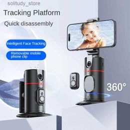 Stabilisatoren Automatische tracking intelligente schieten robot camera 360 gezicht mobiele telefoon houder AI selfie stick kruiskoppeling stabilisator Q240320