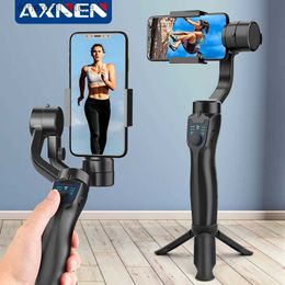 Estabilizadores AXNEN F8 3-Axis Handheld Gimbal Phone Stabilizer Smartphone Trípode Soporte para teléfono celular para iPhone Android Grabación de video móvil Q231116