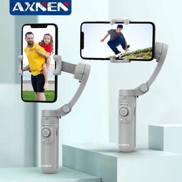Estabilizadores AXNEN HQ3 Teléfono inteligente plegable de 3 ejes Gimbal de mano Teléfono celular Grabación de video Vlog Estabilizador para iPhone 13 Samsung Q240319