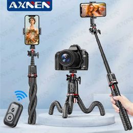 Stabilisatoren AXNEN Octopus Flexibel Statief voor Telefoon SLR DSLR Camera Statief met Afstandsbediening Sluiter Verleng Staaf Telefoon Clip voor iphone Q240319