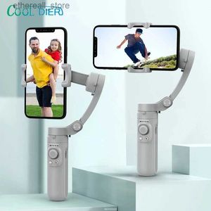 Stabilisateurs COOL DIER nouveau HQ3 3 axes pliable Smartphone portable cardan téléphone enregistrement vidéo Vlog cardan stabilisateur pour iPhone Q231116