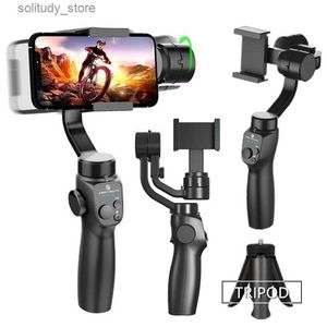 Stabilisateurs F10 stabilisateur de smartphone à joint universel à 3 axes portatif iPhone Samsung selfie stick trépied pour enregistrement vidéo anti-secousse Q240320