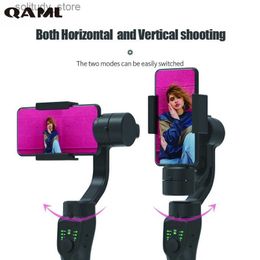 Estabilizadores F8 Handheld 3-Axis Gimbal Soporte para teléfono Estabilizador de grabación de video antivibración para iPhone Teléfono celular Smartphone Q240320