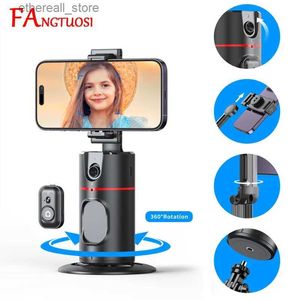 Stabilizzatori FANGTUOSI 2023 Nuovo stabilizzatore cardanico con rotazione a 360° Selfie Stick Monopiede Desktop tracking gimbal PTZ per Tiktok Smartphone live Q231116