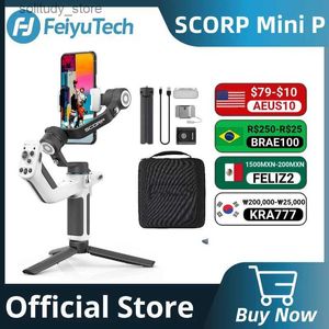 Stabilisatoren FeiyuTech officiële SCORP MINI-P 3-assige handkruiskoppeling geschikt voor iPhone en Samsung smartphones met een statiefbelasting van 520g Q240319