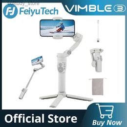 Stabilisateurs FeiyuTech officiel Vimble 3 avec barre d'extension intégrée Joint universel portatif pour smartphone à 3 axes et pliable iPhone 15 Pro Max/Samsung Q240319