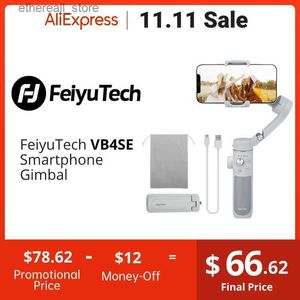 Estabilizadores FeiyuTech VB4SE 2023 NUEVO Estabilizador para teléfono inteligente Seguimiento facial Gimbal de 3 ejes Perilla de enfoque plegable portátil para iPhone / Samsung Q231116