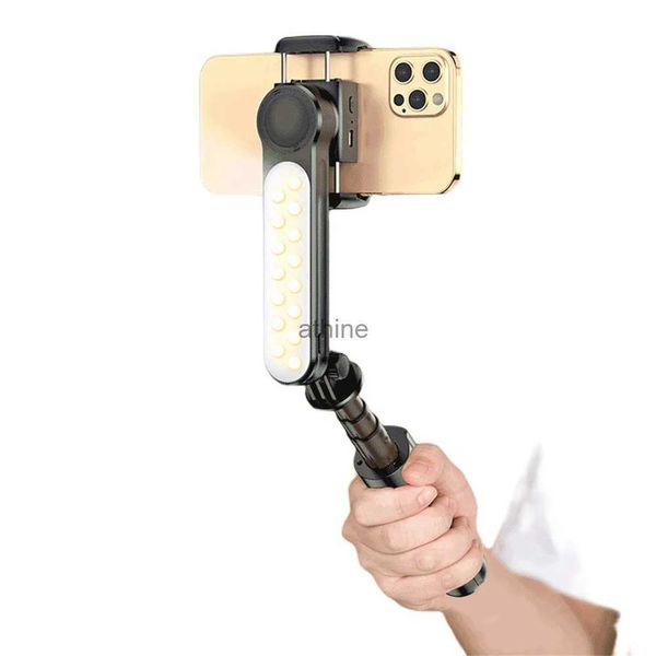 Stabilisateurs Stabilisateur de cardan portatif téléphone portable Selfie bâton stabilisateur Anti-secousse Smartphone vidéo trépied support de téléphone portable YQ240110
