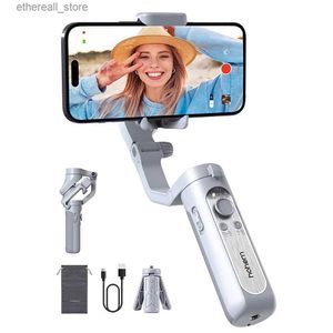 Stabilisateurs Hohem Official iSteady XE stabilisateur de cardan portatif trépied Selfie pour Smartphone 3 axes avec lumière de remplissage magnétique éclairage vidéo Q231116