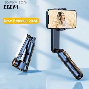 Estabilizadores Estabilizador de articulación universal LEETA para teléfonos móviles equipado con trípode, palos para selfies usados, fotos en tiempo real compatibles con súper antivibración Q240320