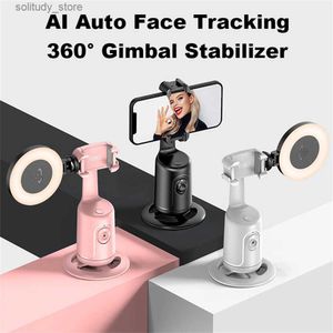 Stabilisateurs P01 Pro 360 suivi de bureau rotatif stabilisateur de Joint universel AI Smartphone suivi du visage en temps réel prise de vue Joint universel Q240319