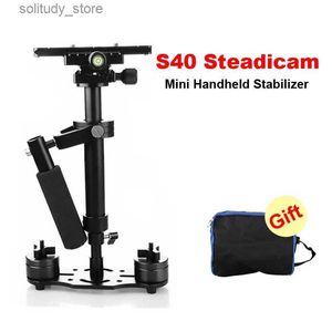 Stabilisateurs S40 Steadicam 40 cm Mini Steadycam Pro stabilisateur vidéo de caméra portable pour caméscope appareil photo numérique Canon Nikon SLR Q240319