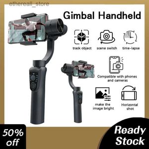 Estabilizadores S5B 3 ejes Gimbal Estabilizador de mano Teléfono celular Acción Cámara Titular Anti Shake Video Record Smartphone Gimbal para teléfono Q231116