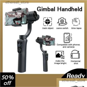 Stabilizers S5B 3 Axis Gimbal Handheld Stabilizer Cellphone Action Camera Holder Anti Shake Video Record Smartphone For Phone Drop Del Dhiqd