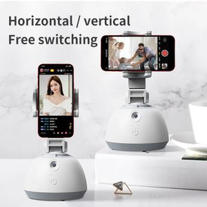 Stabilisatoren Smart Gimbal Face Tracking Shooting Selfie Stick 360 Object Dual Axis Gimbal Holder All-in-one Rotation Phone 231128