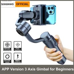 Stabilisatoren Smooth AI intelligente tracking smartphone handheld kruiskoppeling 3-assige draagbare telefoonstabilisator geschikt voor iPhone 14 pro max//Samsung Q240319