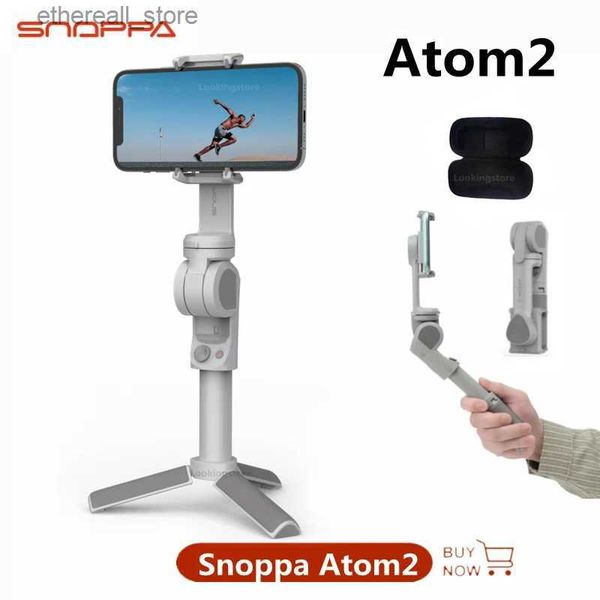 Stabilisateurs Snoppa ATOM 2 ATOM2 stabilisateur de Smartphone portable 3 axes cardan avec sac de rangement pour iPhone Samsung Q231116