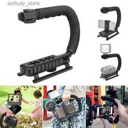 Stabilisatoren U-vormige video handheld stabilisator voor Canon Nikon Dv camera accessoires camera actie stabilisatie handvat Q240319