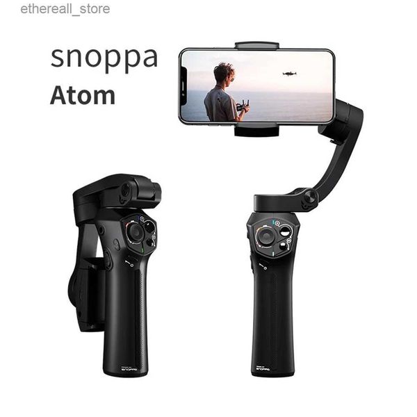 Stabilisateurs UTILISÉ Snoppa atom Stabilisateur de smartphone à cardan 3 axes pour iPhone 13 12 11 Pro/Max/Xs Galaxy S21 YouTube TikTok Q231116