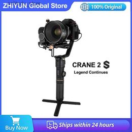 Stabilisateurs Zhiyun Crane 2S stabilisateur de joint universel portatif 3 axes compatible avec appareil photo sans miroir Panasonic LUMIX Nikon Canon SLR Q240319