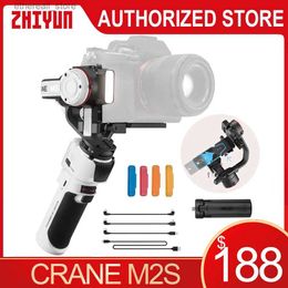 Estabilizadores Zhiyun Crane M2S Hommaltamis estabilizador de 3 eje estabilizador de cardán de carga rápida para cámara sin espejo/cámara de acción/acción/teléfono inteligente Q231116