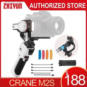 Stabilisatoren Zhiyun CRANE M2S Handheld 3-assige stabilisator Snel opladende gimbal-stabilisator voor spiegelloze camera/Gopro/actiecamera/smartphone Q231116