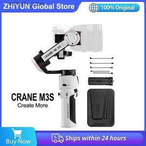 Stabilisatoren Zhiyun Crane M3S Crane M3S 3-assige handheld camera kruiskoppeling stabilisator geschikt voor Canon iPhone 14 spiegelloze cameratelefoons Q240319