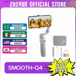 Stabilisatoren Zhiyun officiële gladde Q4 smartphone kruiskoppeling mobiele 3-assige handheld stabilisator geschikt Q240321