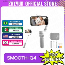 Stabilisatoren Zhiyun officiële gladde Q4 smartphone kruiskoppeling 3-assige draagbare telefoonstabilisator geschikt voor iPhone 15 pro max//Samsung Q240319