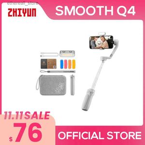 Estabilizadores ZHIYUN Oficial Smooth Q4 Smartphone Gimbal Estabilizador de mano de 3 ejes Gimbals de teléfono para iPhone 15 pro max//Samsung/ Q231117