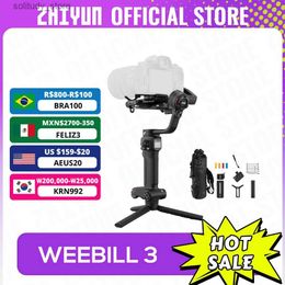 Stabilisateurs Zhiyun officiel Weebill 3 caméra joint universel stabilisateur de poche extérieur 3 axes adapté aux appareils photo sans miroir Canon/Panasonic/Nikon SLR Q240319