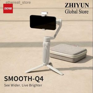 Stabilisateurs Zhiyun Smooth Q4 stabilisateur de poche à cardan 3 axes pour Smartphone iPhone 14 pro max 13 12 Samsung pour Vlog Q231116