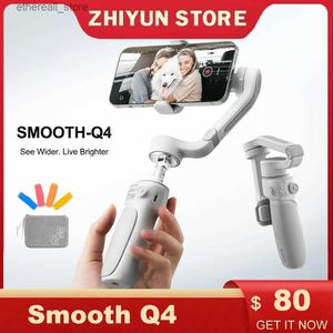 Stabilisateurs ZHIYUN SMOOTH Q4 Smartphone cardan 3 axes stabilisateur de téléphone Portable pour iPhone 14 pro max 13 12 pro max ///Samsung Q231116